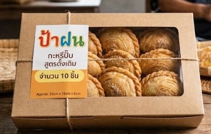 กะหรี่ปั๊บ ใส้รวมกล่องละ10ชิ้น